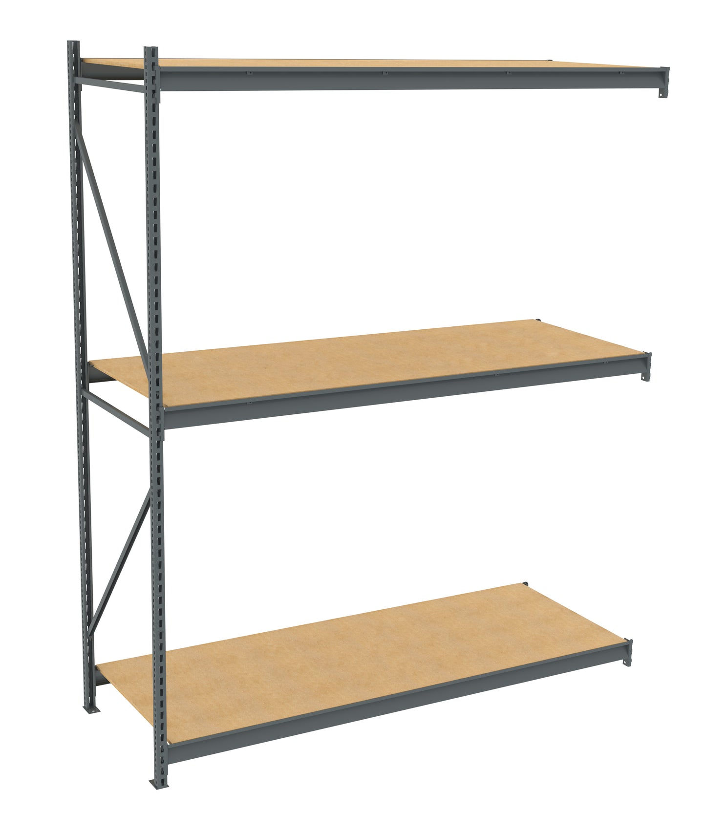 Tennsco BU-9636120PA Bulk Storage Rack Adder Unit With Particleboard Decking