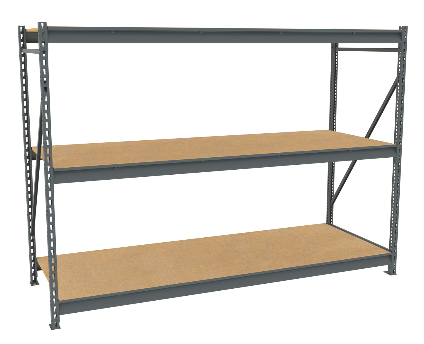 Tennsco BU-963672PS Bulk Storage Rack Starter Unit With Particleboard Decking