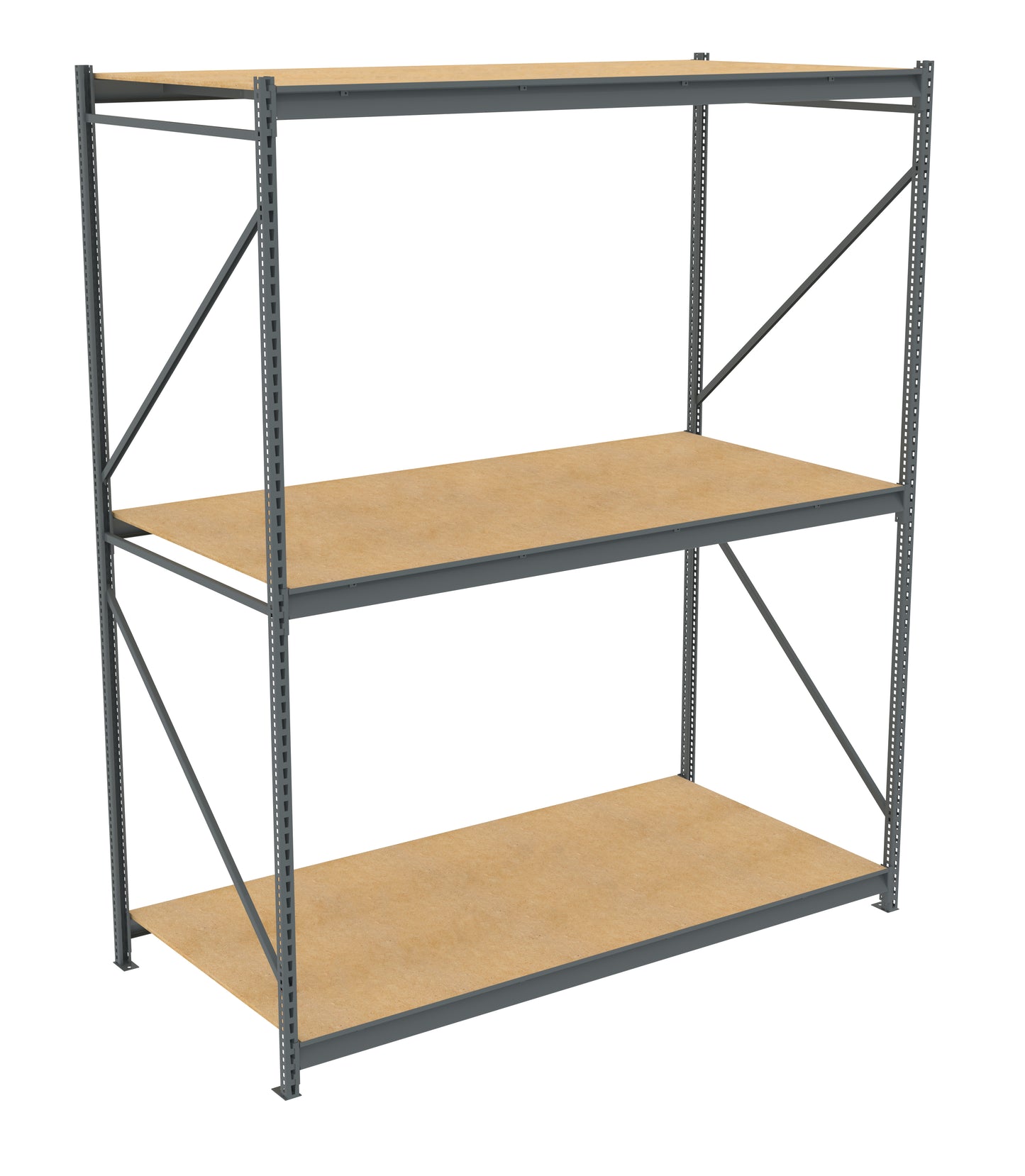 Tennsco BU-9648120PS Bulk Storage Rack Starter Unit With Particleboard Decking