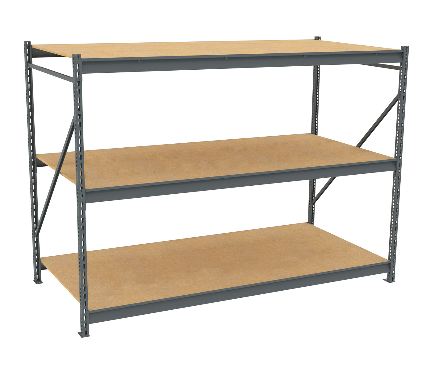 Tennsco BU-964872PS Bulk Storage Rack Starter Unit With Particleboard Decking