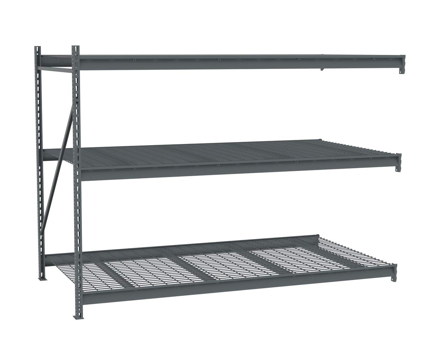 Tennsco BU-964872WA Bulk Storage Rack Adder Unit With Wire Decking