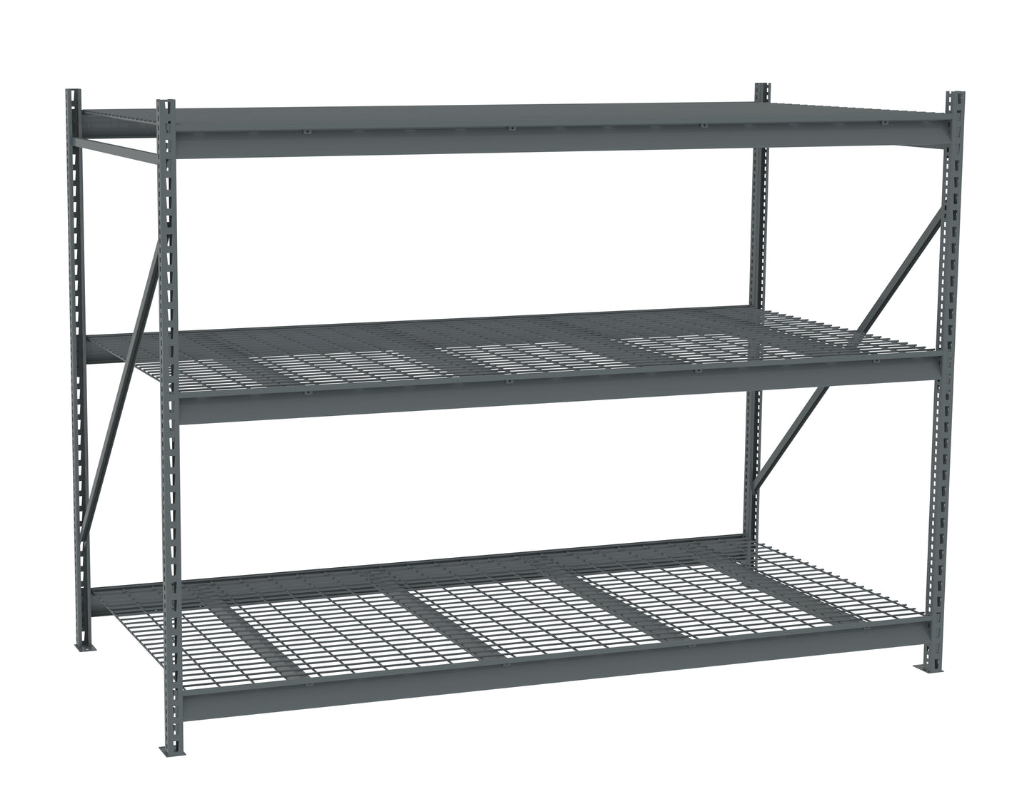 Tennsco BU-964872WS Bulk Storage Rack Starter Unit With Wire Decking