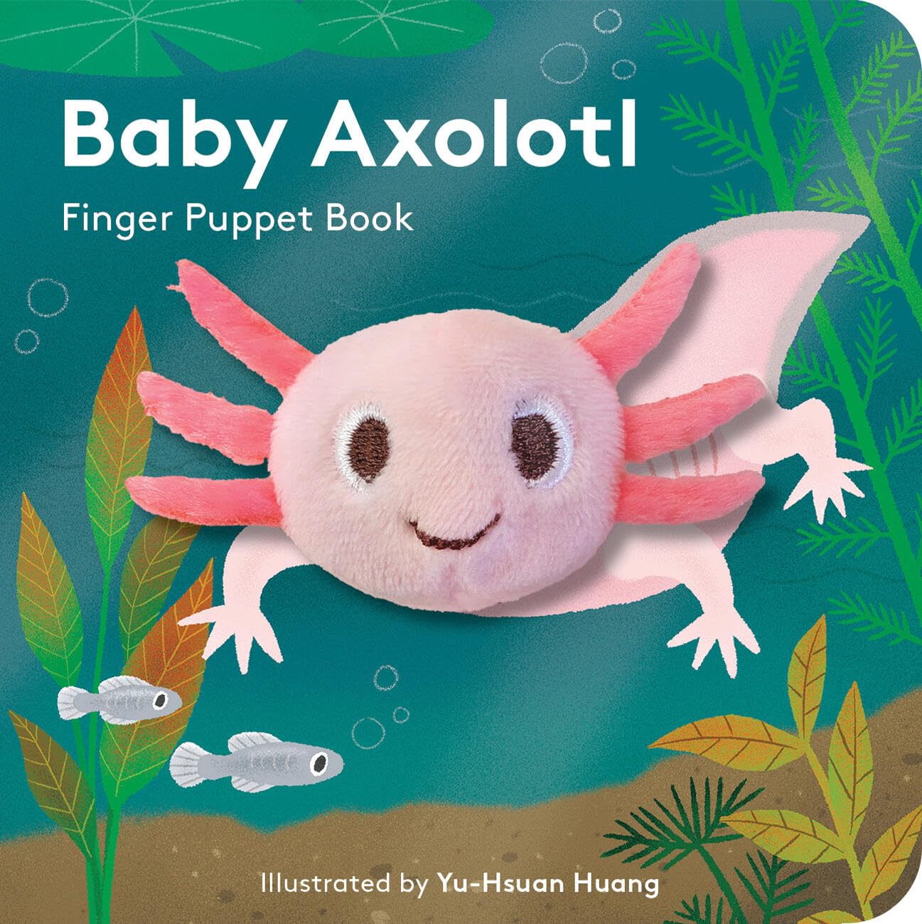 Paradise Clay HCB143 Baby Axolotl: Finger Puppet Book