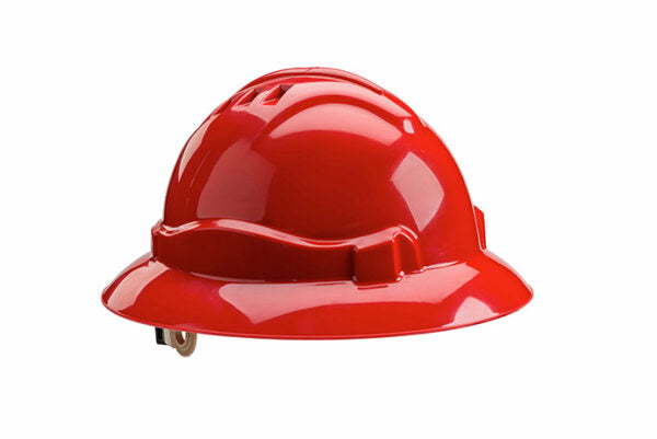 Gateway Safety 72402 Serpent Full Brim Safety Helmet - ANSI Z89.1 Type I Hard Hat, Vented Class C & Unvented Class E