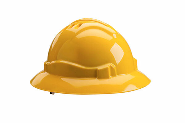 Gateway Safety 71401 Serpent Full Brim Safety Helmet - ANSI Z89.1 Type I Hard Hat, Vented Class C & Unvented Class E