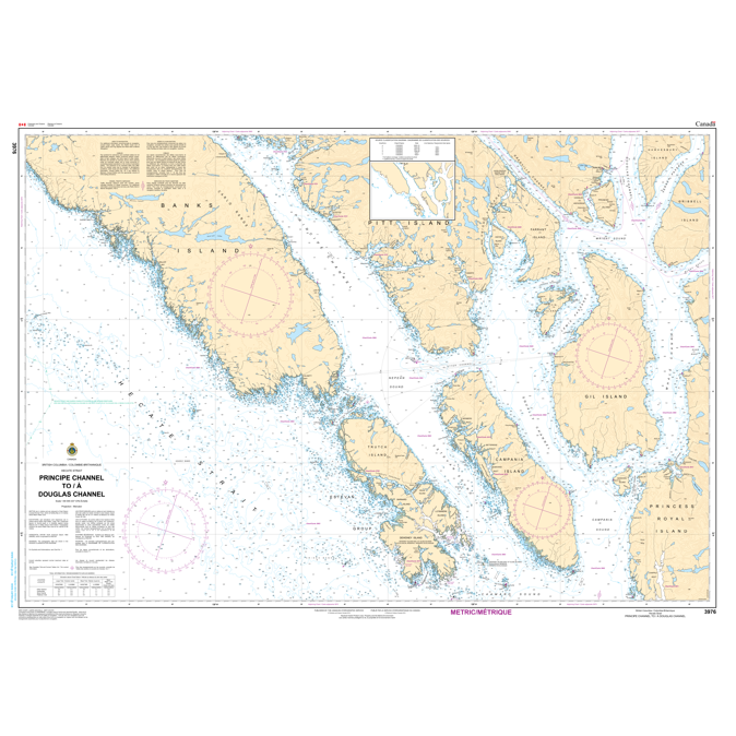 Paradise Clay CAN3976 CHS Chart Principe Channel to/ Douglas Channel