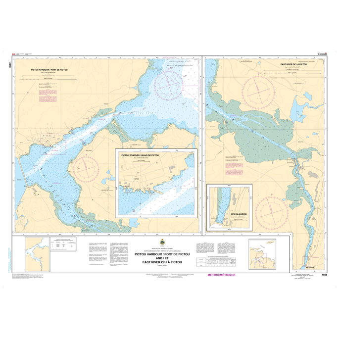 Paradise Clay CAN4938 CHS Chart Pictou Harbour and East River of Pictou