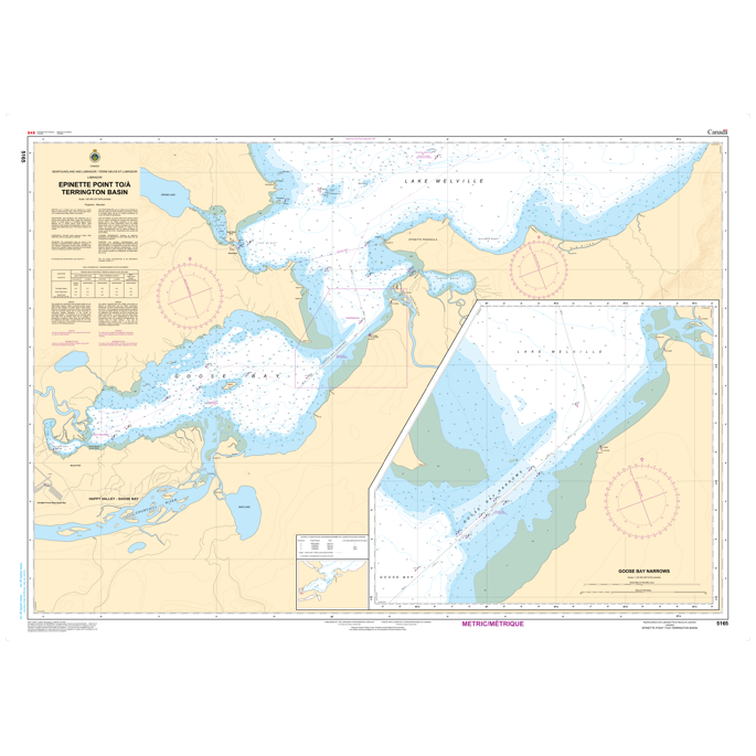 Paradise Clay CAN5165 CHS Chart Epinette Point to/ Terrington Basin