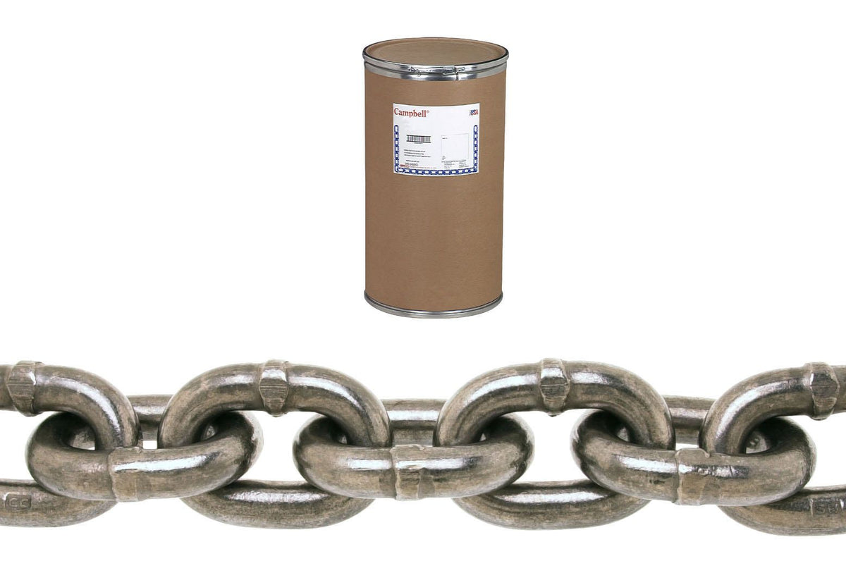 Campbell T0181092 5/8" Sweep Chain, Bright, 150' per Drum