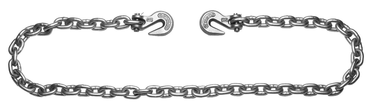 Campbell T0223820 3/8" x 20' Grade 43 High Test Binder Chain w/Clevis Grab Hooks, 3 per Pail