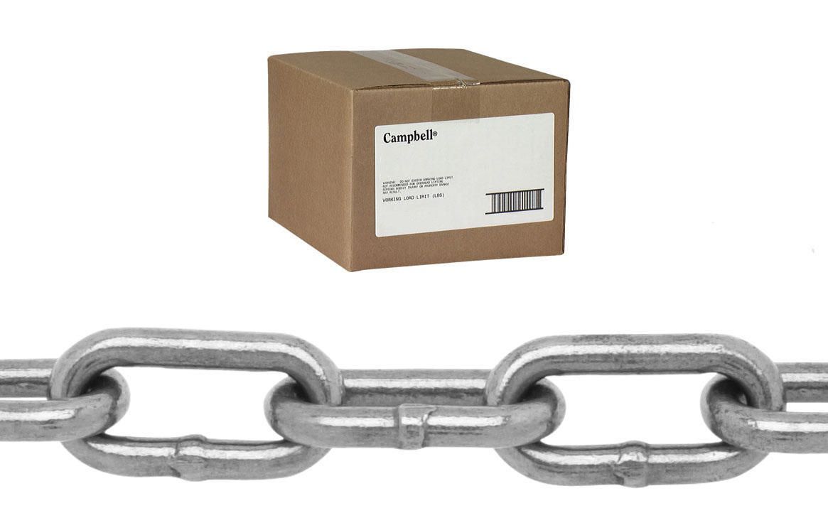 Campbell T0336015 6/0 Studio Chain, Bright, 100' per Carton