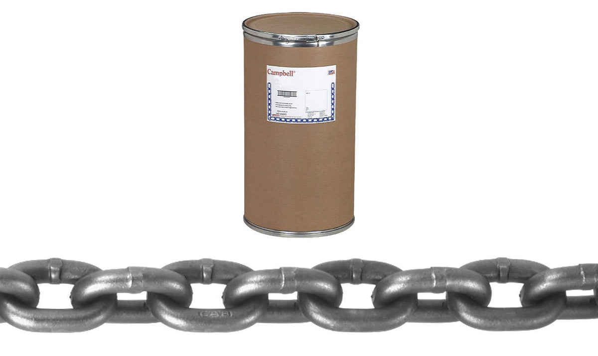 Campbell T0401612 1" Grade 80 Cam-Alloy® Chain, Bright, 100' per Drum