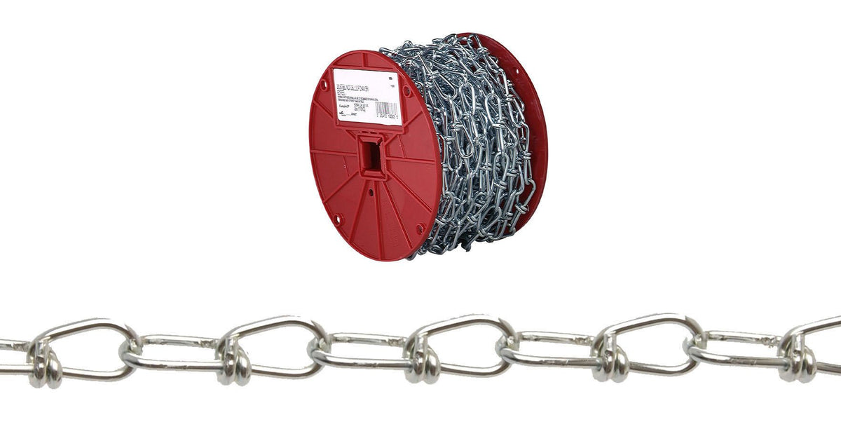 Campbell PD0722087N 2/0 Double Loop (Inco) Chain, Yellow Polycoat, 50' per Reel