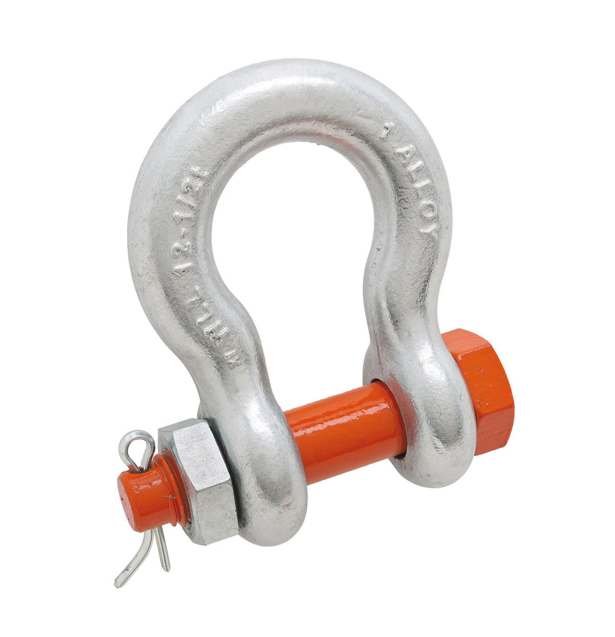 Campbell 5391695 1" Alloy Anchor Shackle, Bolt Type, Forged Alloy, Galvanized