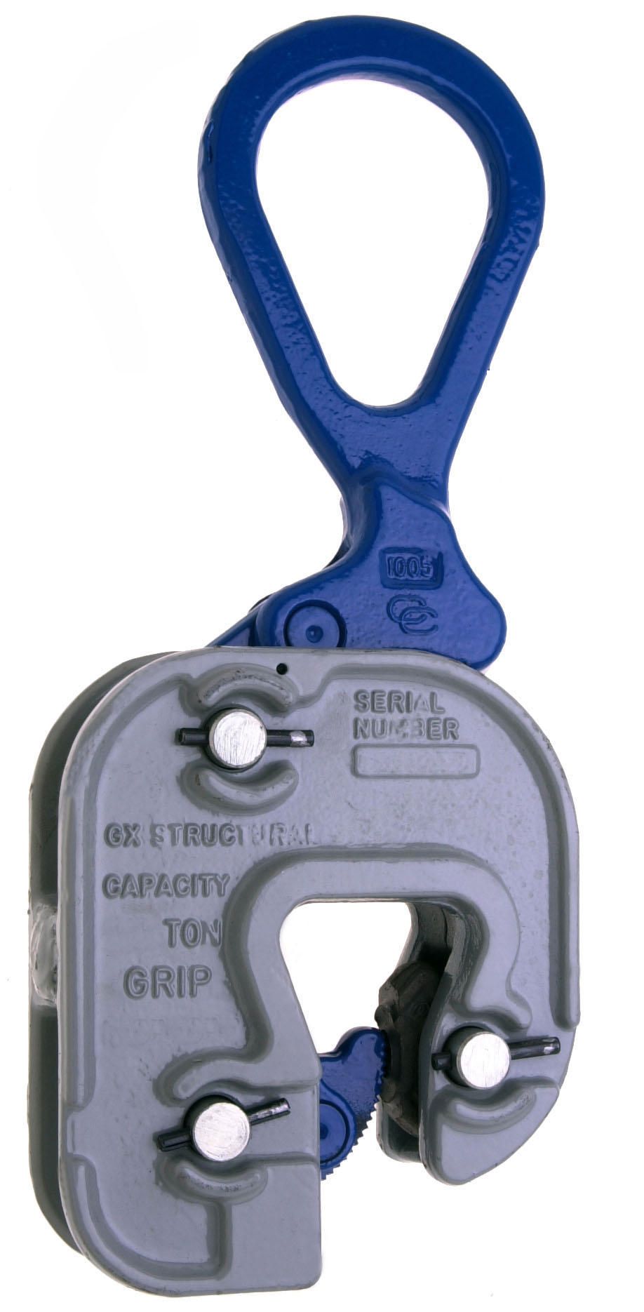 Campbell 6423108 GX Structural Short Leg Plate Clamp, 1/16"- 7/8" Grip, 2 ton WLL