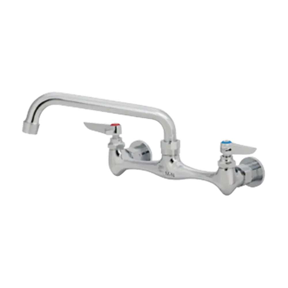 Matco-Norca CL-308CH Classic Two Handle Heavy Duty Wallmount Kitchen Faucet, Chrome