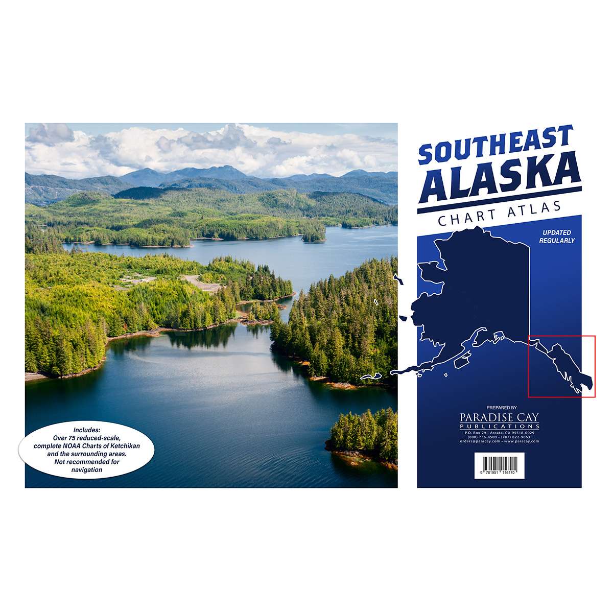 Paradise Clay IHP_AKCB1 Southeast Alaska Chart Atlas (12x18 spiral bound)