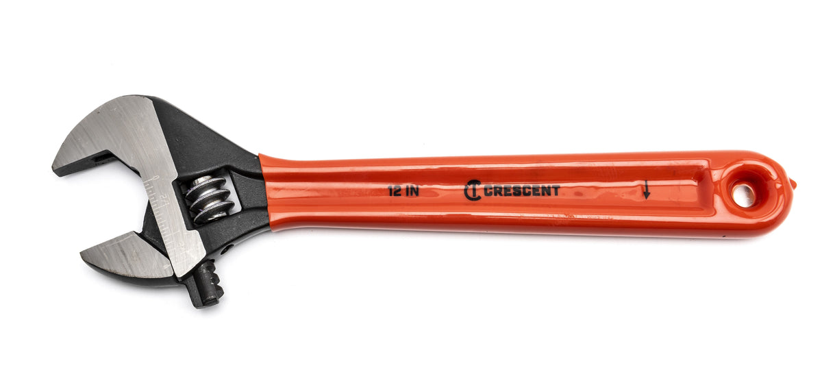 Crescent AT212CVS 12" Black Oxide Adjustable Wrench with Cushion Grip