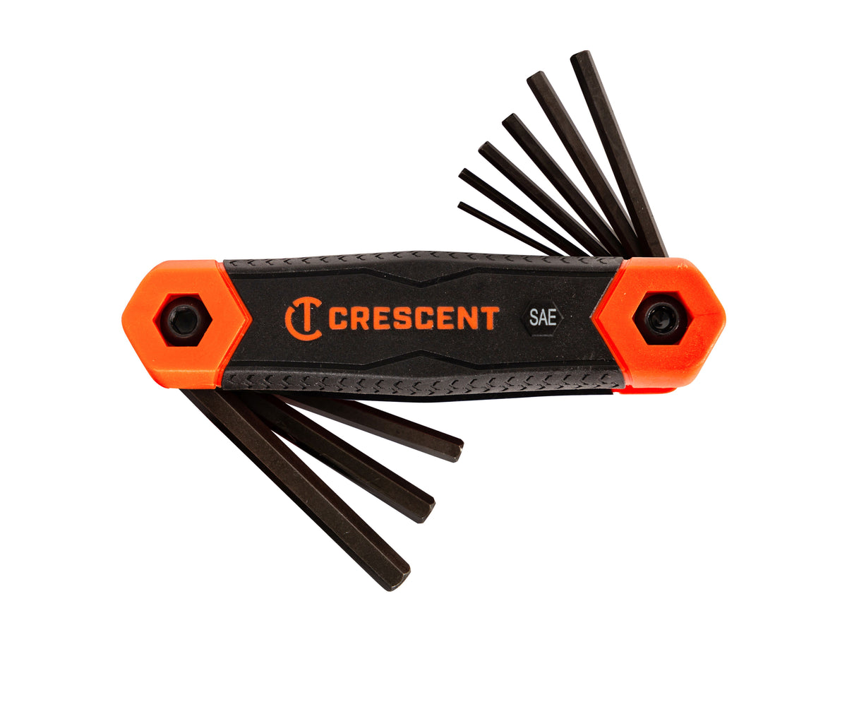 Crescent CHKFSAE9 9 Piece Folding SAE Hex Dual Material Key Set