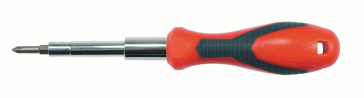 Crescent CMBD7P 7-in-1 Interchangeable Bit Dual Material Screwdriver