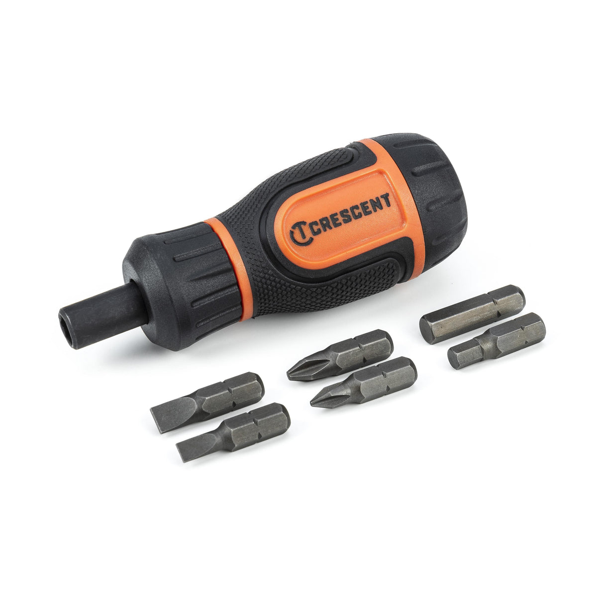 Crescent CMBS61R 6-in-1 Stubby Ratcheting Multi-Bit Driver