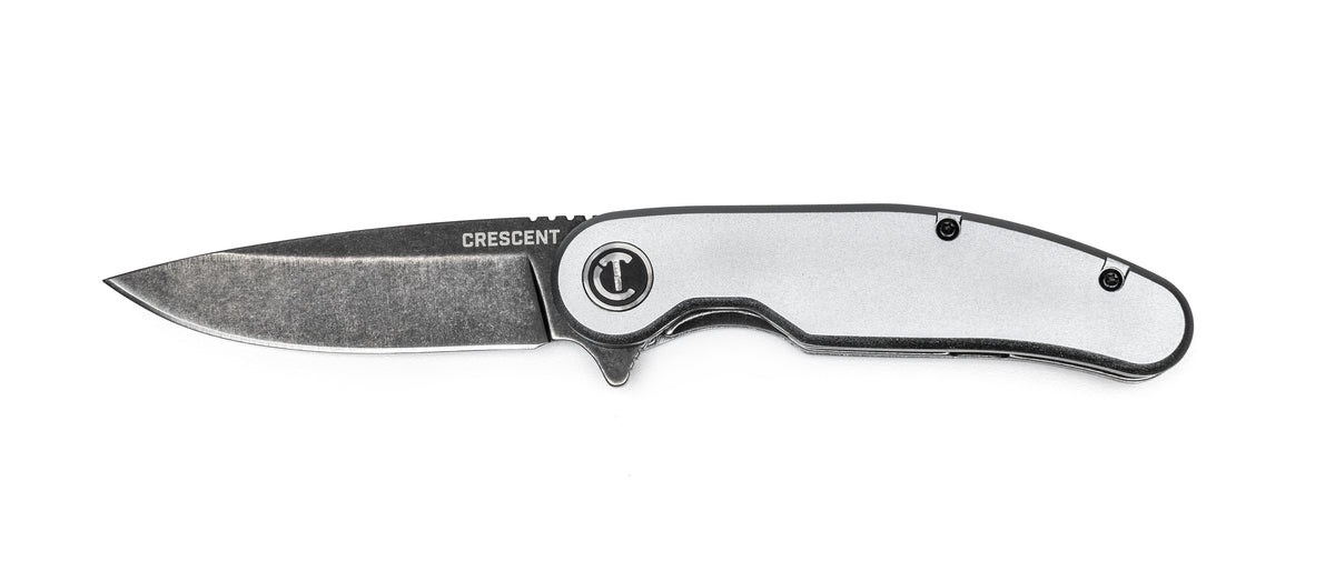 Crescent CPK325A 3-1/4" Drop Point Aluminum Handle Pocket Knife