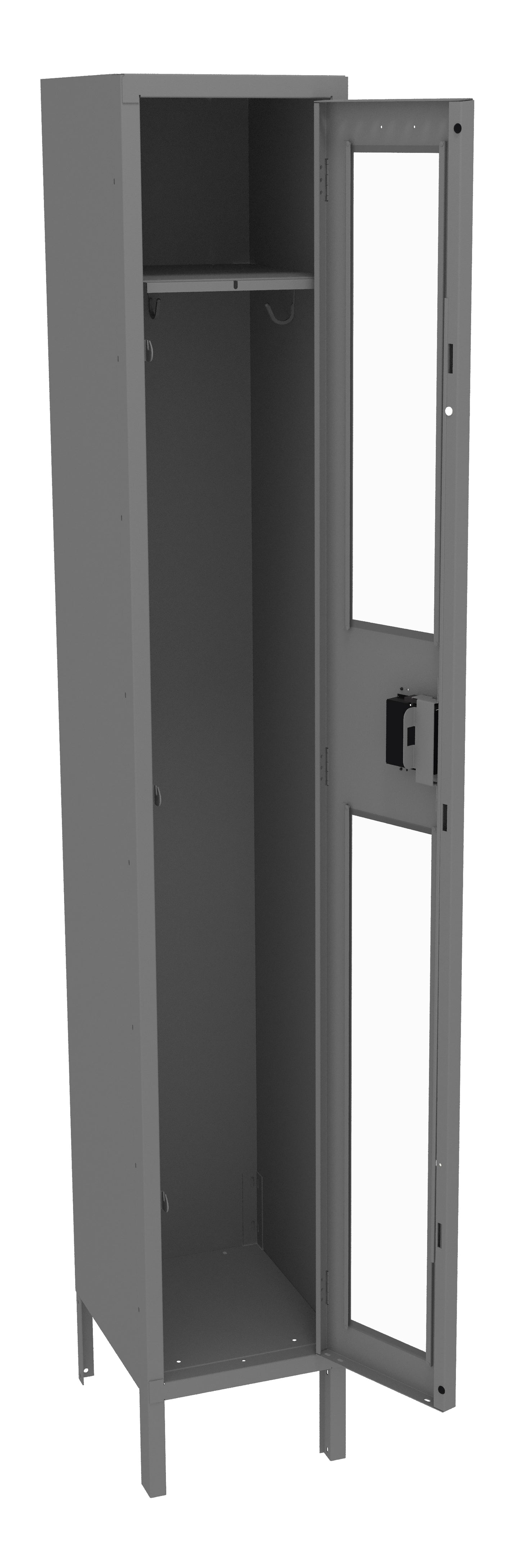 Tennsco CSL-121572-1 Single Tier C-Thru Locker - One Wide With Legs (Assembled)
