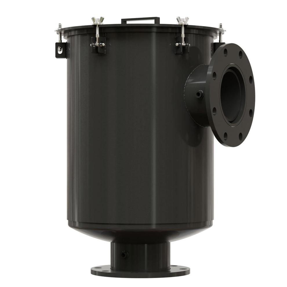 Solberg CSL-245P-500F Flanged Inlet Vacuum Filter, 5" Flange Connection, Polyester Element, 5 Micron