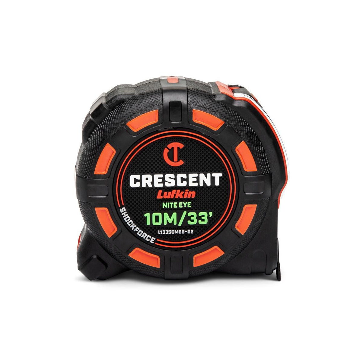 Lufkin L1335CMEB-02 1-1/4" x 10 M/33' SHOCKFORCE NITE EYE™ Tape Measure