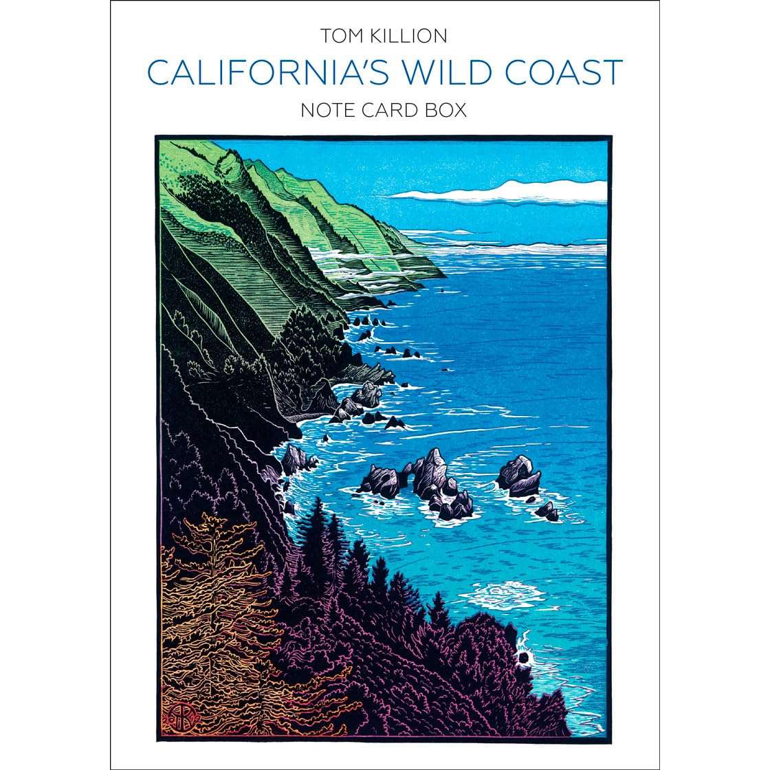 Paradise Clay HEY022 California's Wild Coast Note Card Box