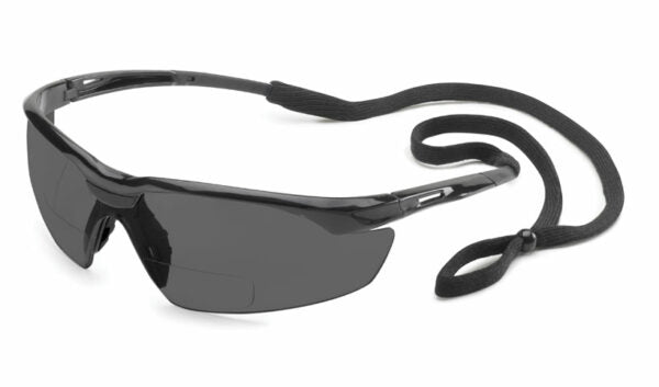 Gateway Safety 28MG15 Conqueror MAG Safety Glasses - Bifocal Wraparound Eye Protection (1.0–3.0 Diopter) with Rubber Nosepiece