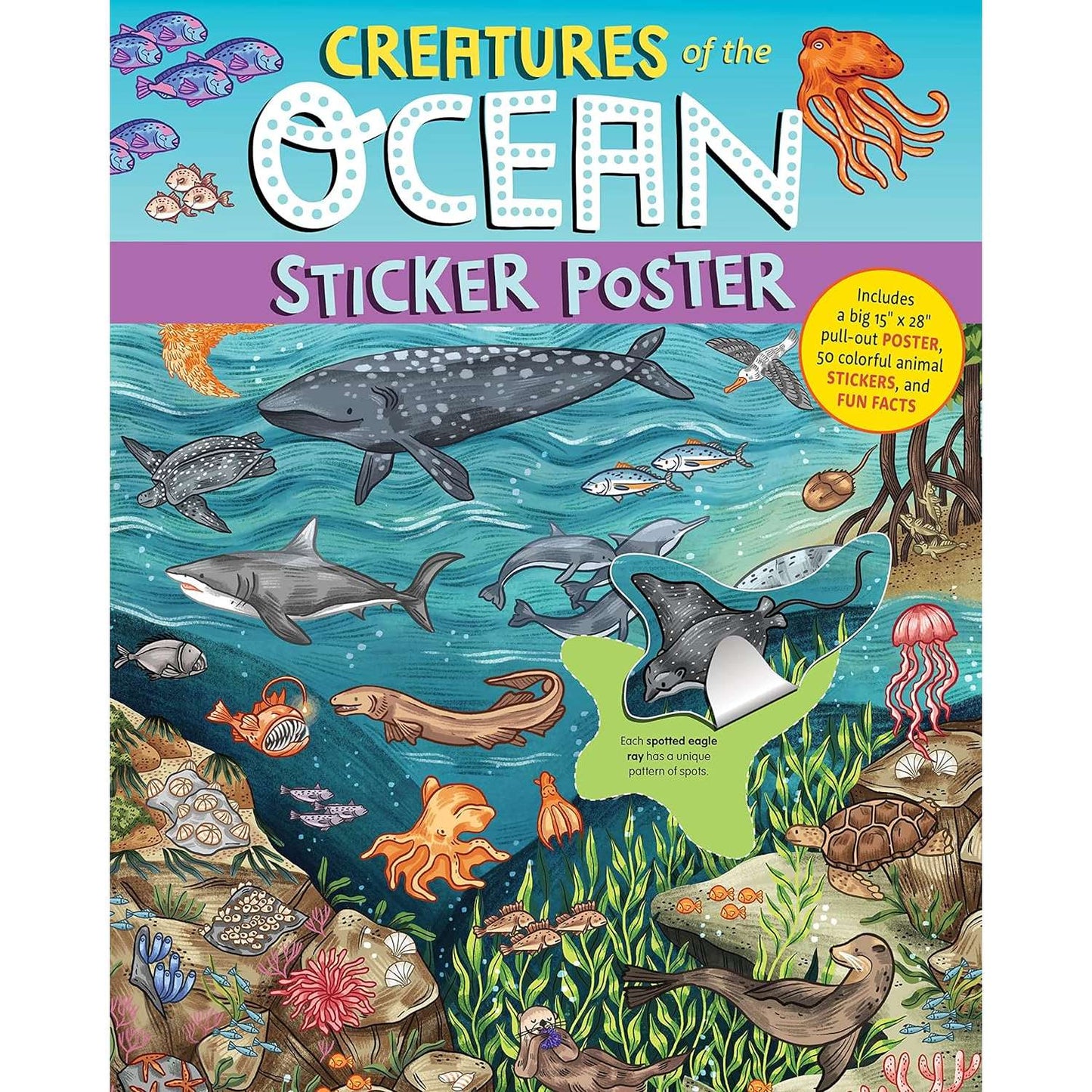 Paradise Clay HCT081 Creatures of the Ocean Sticker Poster - Book