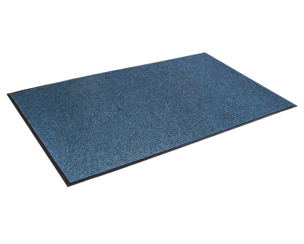 Crown Matting NR 0310BL Needle-Rib 3'x10' Blue Indoor Entrance Mat