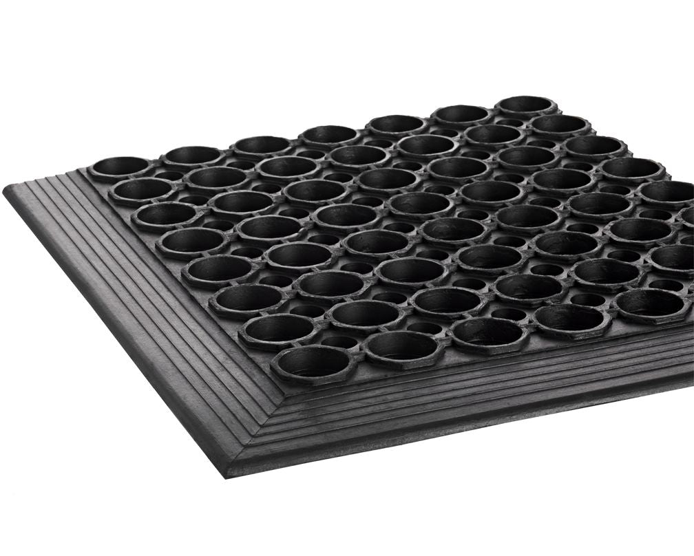Crown Matting WS CT31BK Safewalk-Light General Purpose 3'x10' Black Anti-Fatigue Wet/Oily Area Mat