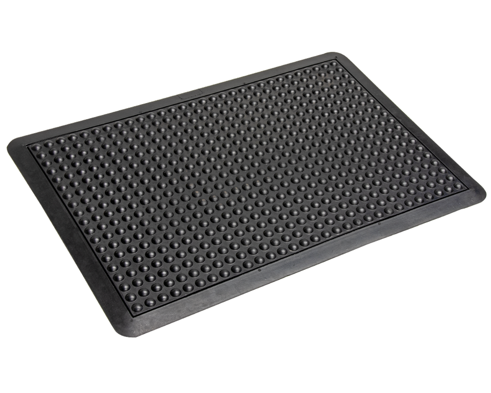 Crown Matting YF 0023BK Yoga-Flex 2'x3' Single Black Anti-Fatigue Dry Area Mat