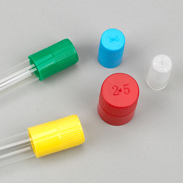 Globe Scientific 118152R Diamond Culture Tube Cap for 16mm Glass Culture Tubes PP Red 100/Bag 10 Bags/Carton