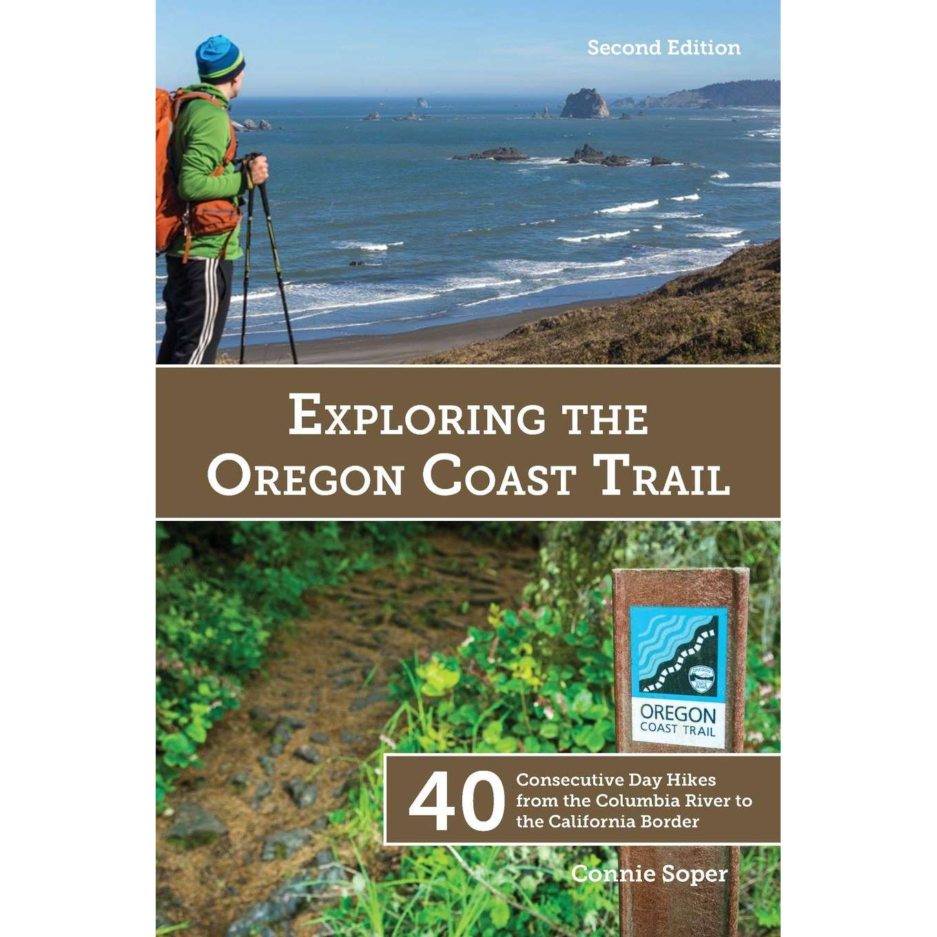 Paradise Clay DFP002 Exploring the Oregon Coast Trail: 40 Consecutive Day Hikes from the Columbia River to the California Border, 2nd Edition - Book
