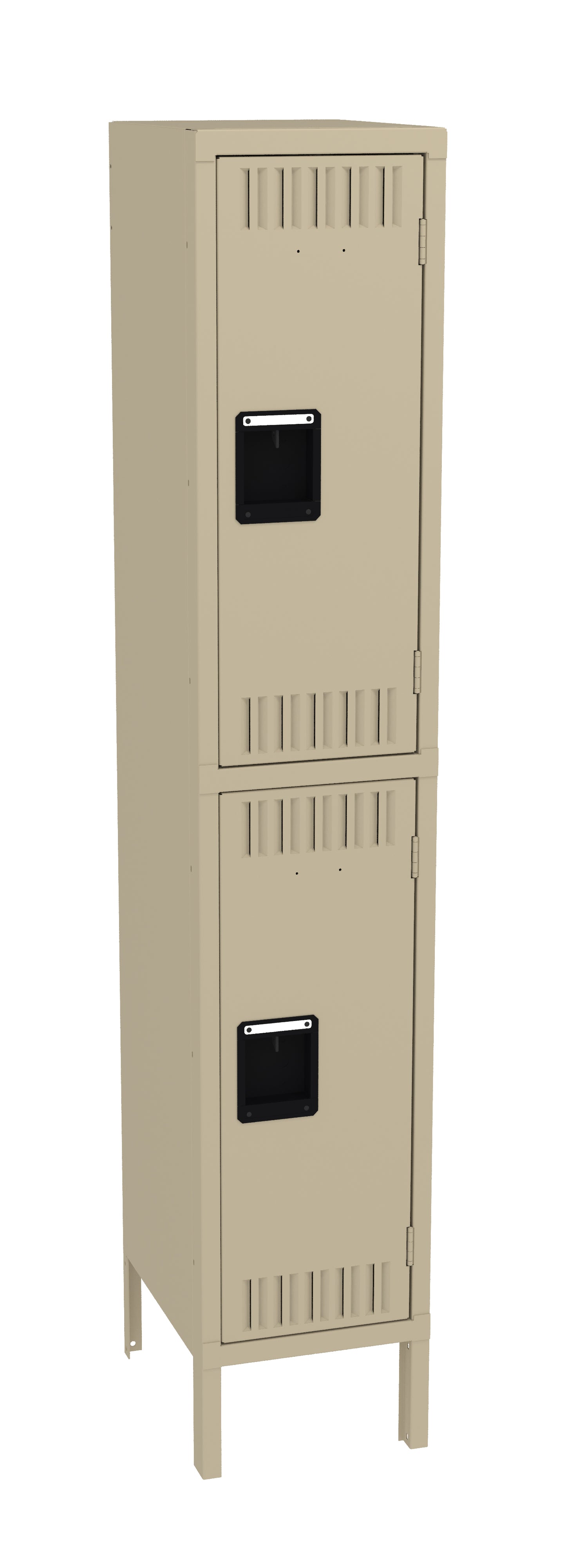 Tennsco DTS-121530-1 Double Tier Locker - One Wide With Legs (Assembled)