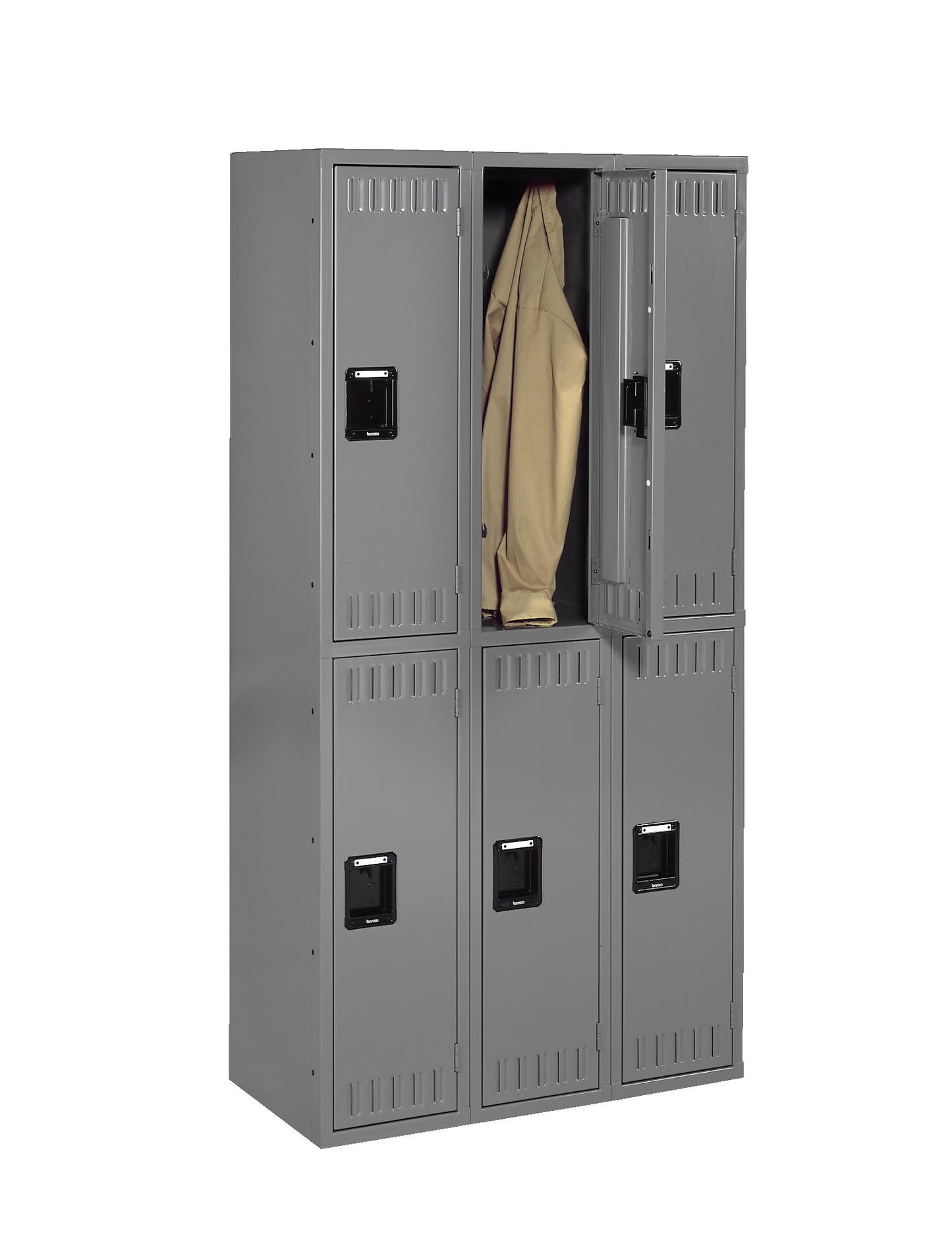 Tennsco DTS-151836-C Double Tier Locker - Three Wide, No Legs (Assembled)