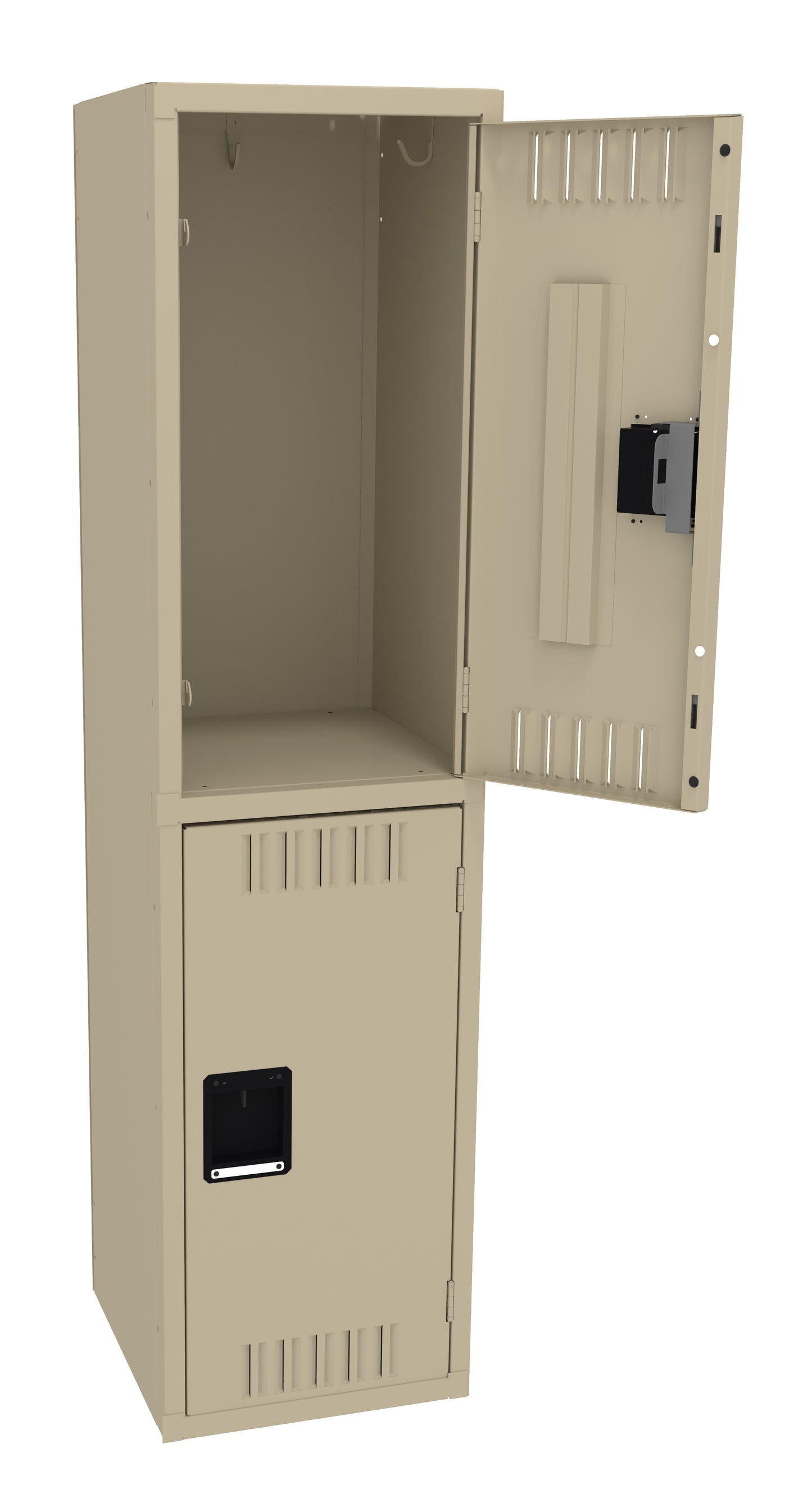 Tennsco DTS-151530-A Double Tier Locker - One Wide, No Legs (Assembled)