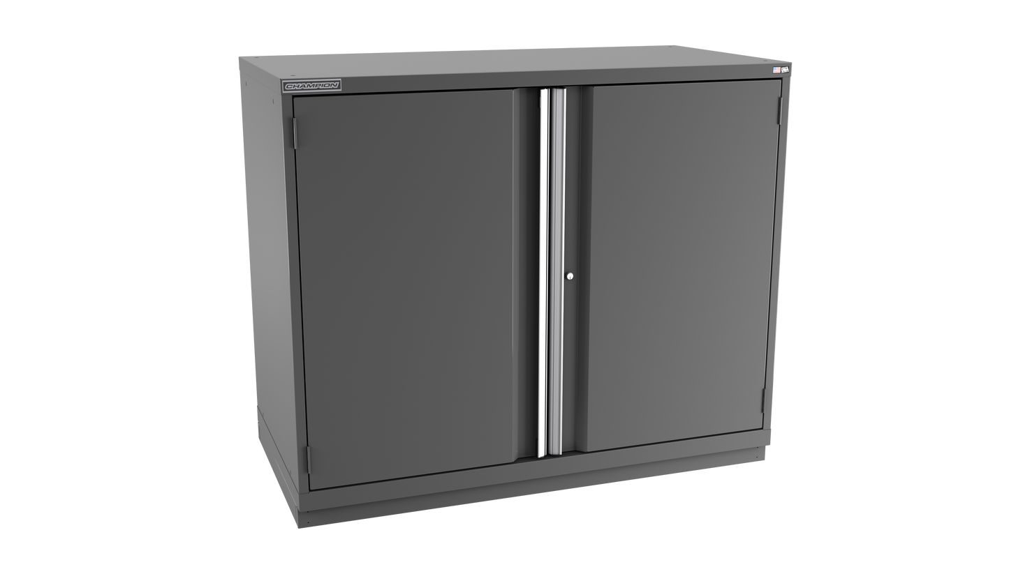 Champion Tool Storage DW2100-2FDIL-FTB-DG 2-Door Standard Depth Modular Cabinet DW2100 | 56-1/2"W x 45-1/4"H x 28-1/2"D, Dark Gray