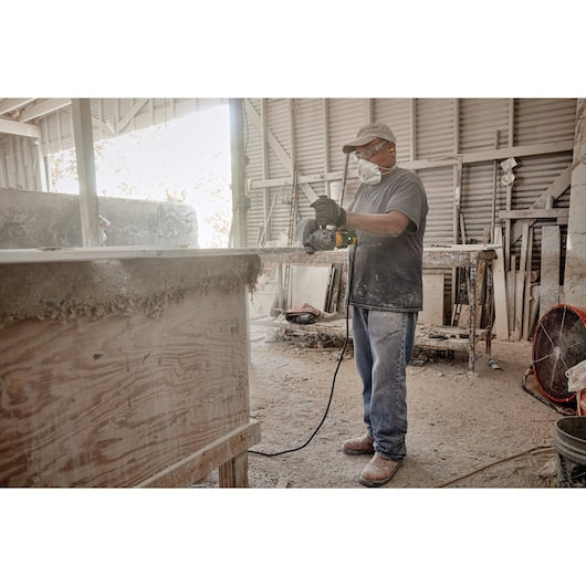 Dewalt DWE43231VS 5 In Brushless Variable Speed Slide Switch Small Angle Grinder With Kickback Brake And Pipeline Cover