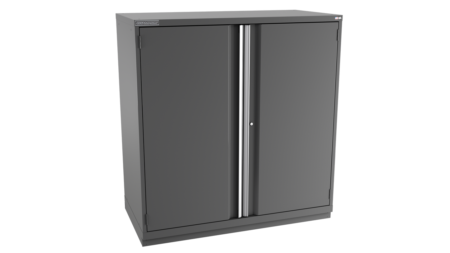 Champion Tool Storage DWS2700-2FDIL-FTB-DG 2-Door Shallow Depth Modular Cabinet DWS2700 | 56-1/2"W x 59-1/2"H x 22-1/2"D, Dark Gray