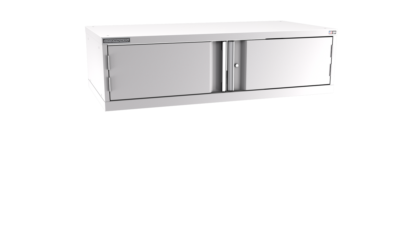 Champion Tool Storage DWS600-2FDIL-LG 2-Door Shallow Depth Modular Cabinet DWS600 | 56-1/2"W x 15-3/4"H x 22-1/2"D, Light Gray