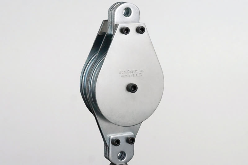 Block Division 03568-2-DM 3-1/2″ Deadman Fixed Eye Pulley Block 2 Sheaves 5/16” Rope