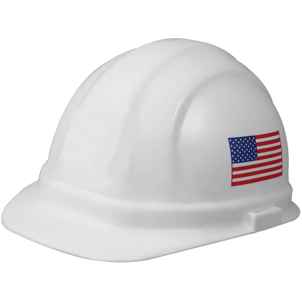 Delta Plus WEL19140 Omega II® Cap with6-Point Slide-Lock Suspension, American Flag