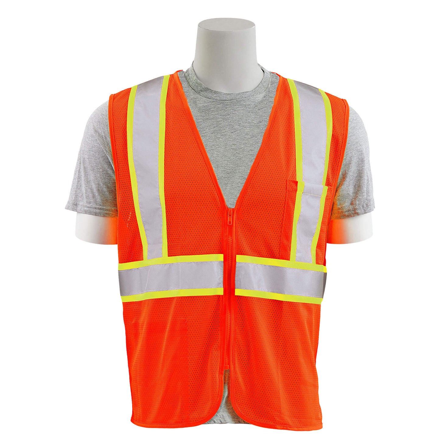Delta Plus WEL64730HO2X S195C CL 2 FFlame Retardant Treated Safety Vest, 2X, Hi Viz Orange