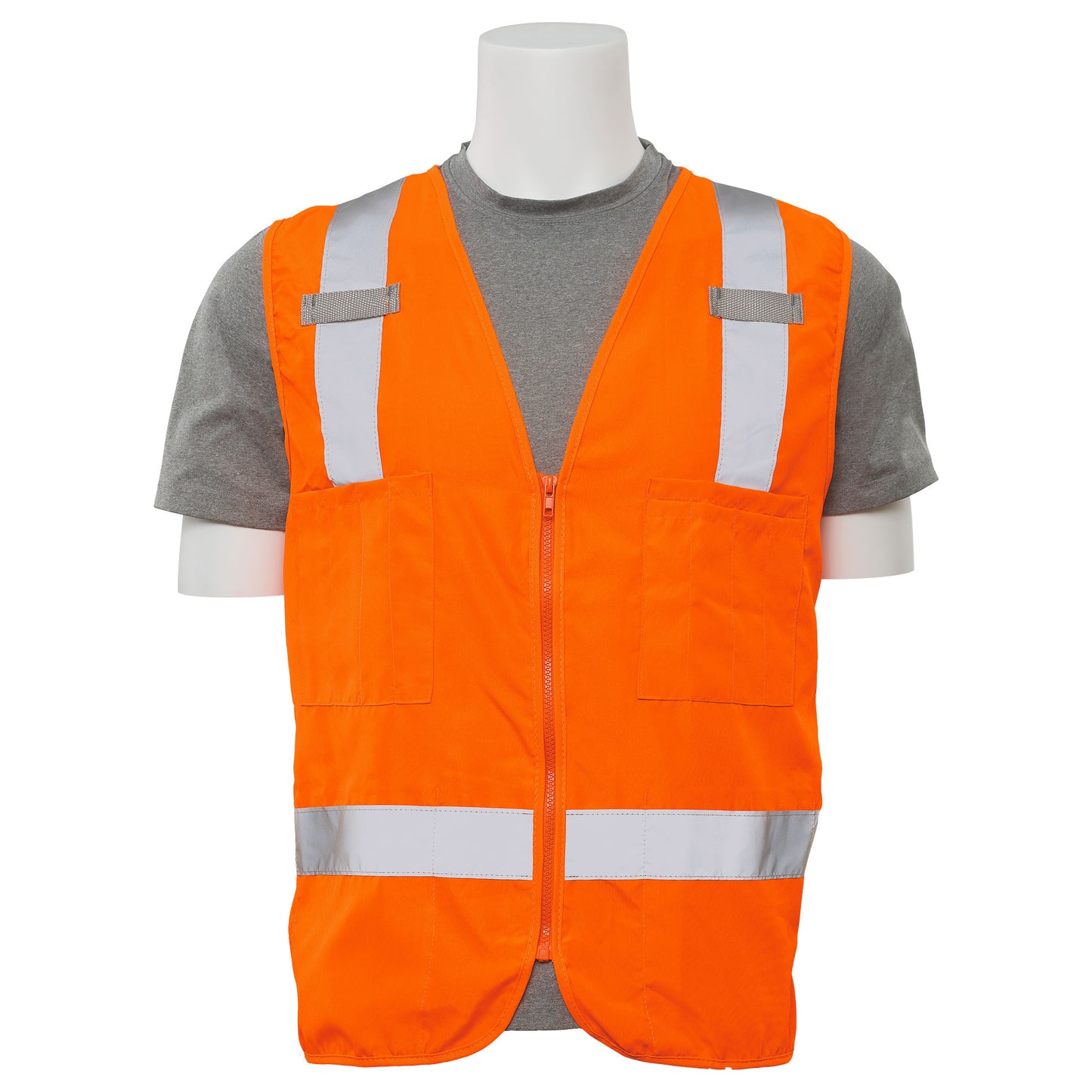 Delta Plus WEL61208HOMD S414 CL 2 Surveyors Vest, MD, Hi Viz Orange