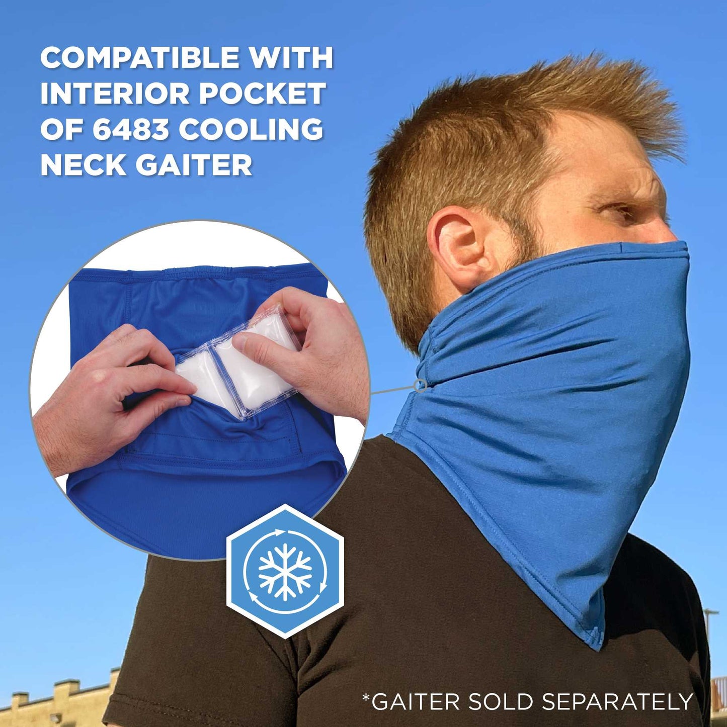 Ergodyne 12213 Chill-Its 6283 Rechargeable Phase Change Ice Pack (Clear)