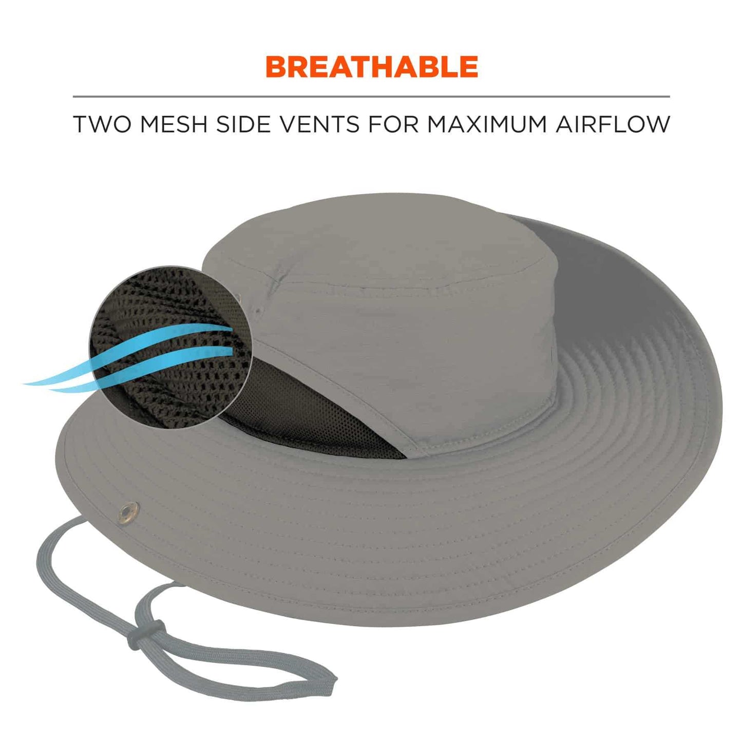 Ergodyne 12602 Chill-Its 8936 Lightweight Ranger Hat - Mesh Paneling S/M (Olive)